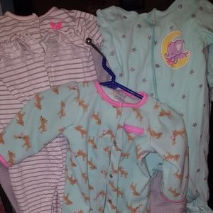 3-6m pjs footie bundle 3 piece infant